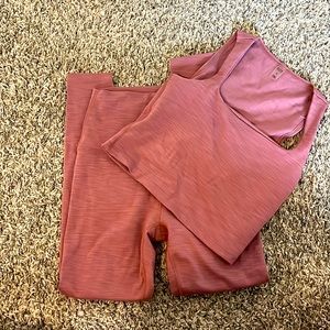 Blush beyond yoga set